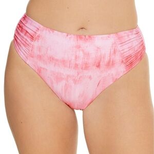 New Birdsong by Bare Necessities Retba Waves Ruched High-Waist Bikini Bottom